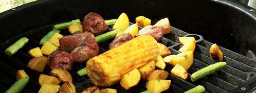 хот-дог с сердцем индейки, овощами и брынзой. Шаг 8