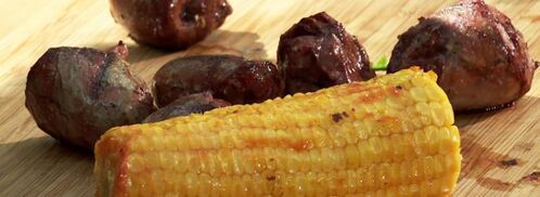 хот-дог с сердцем индейки, овощами и брынзой. Шаг 9