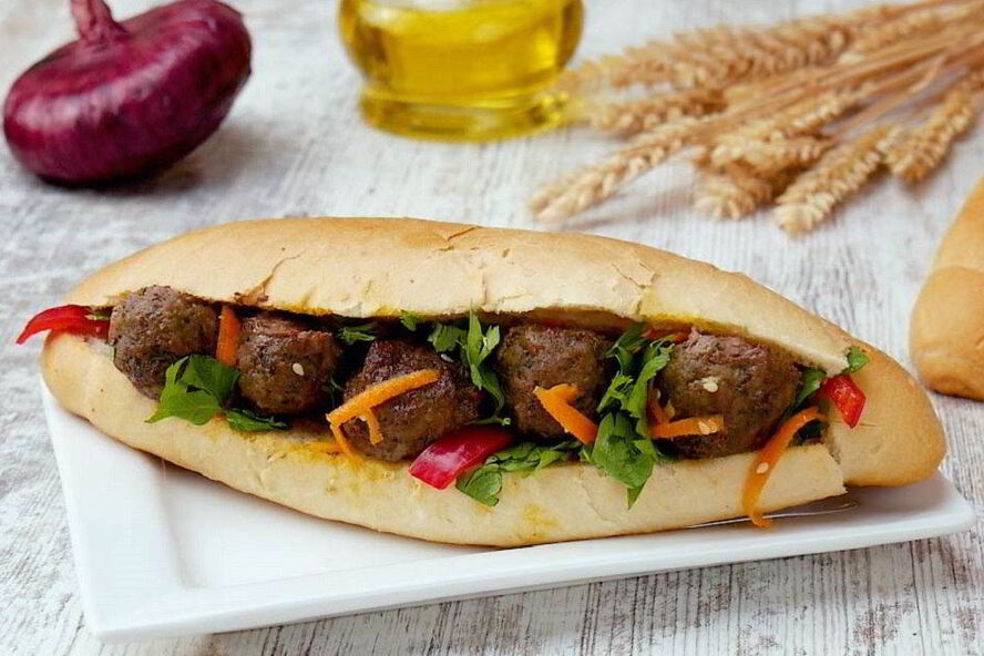 Рецепт хот-дога с тефтельками