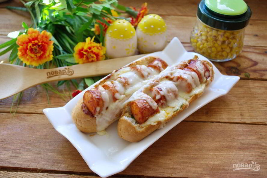 Рецепт хот-догов в булочках