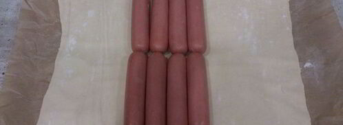 плетеный хот-дог. Шаг 4