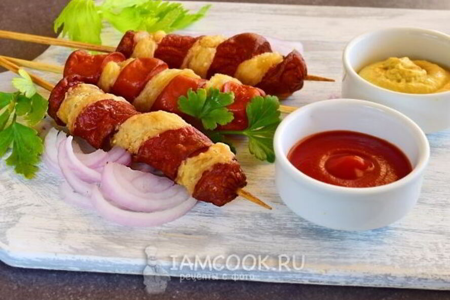 Рецепт слоеного хот-дога