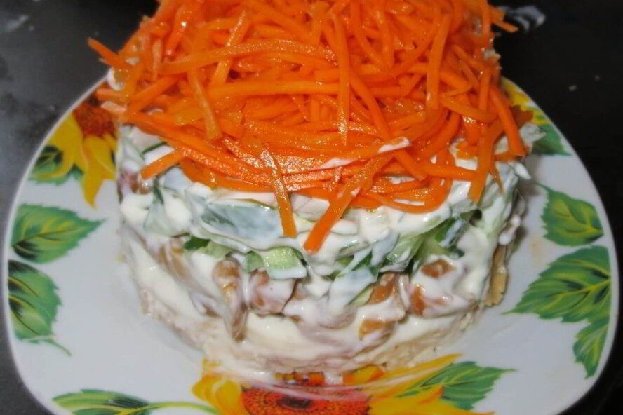 Рецепт корейской моркови с курицей