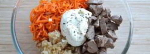 корейская морковка с печенью. Шаг 4