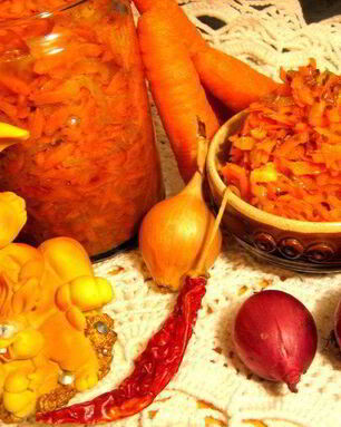 Морковь по-корейски с луком