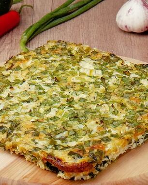 Фриттата со шпинатом