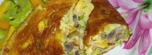 классический французский омлет. Шаг 10