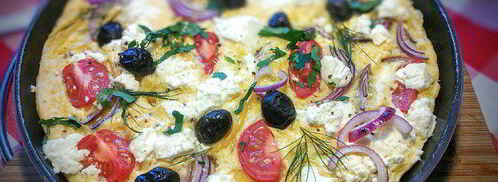 омлет по мотивам греческого салата. Шаг 6