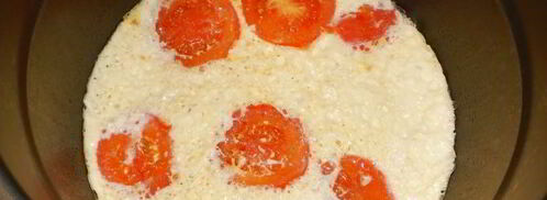 омлет с помидорами. Шаг 7