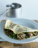 Омлет с шампиньонами и петрушкой