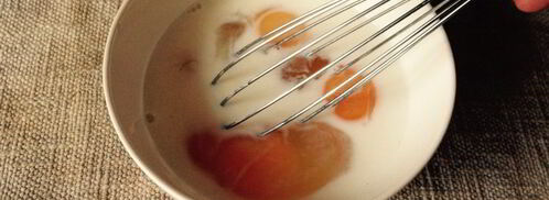 омлет с сыром и рукколой. Шаг 3