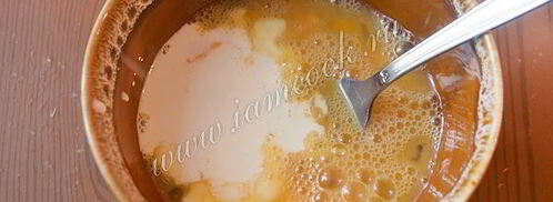 омлет с цветной капустой и кукурузой. Шаг 7