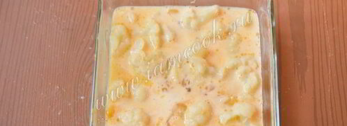 омлет с цветной капустой и кукурузой. Шаг 8