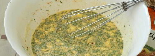 омлет с творогом на сковороде. Шаг 7