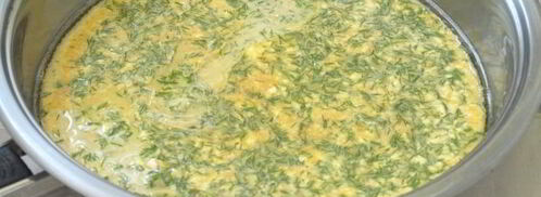 омлет с творогом на сковороде. Шаг 8