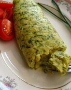 Омлет с зеленью