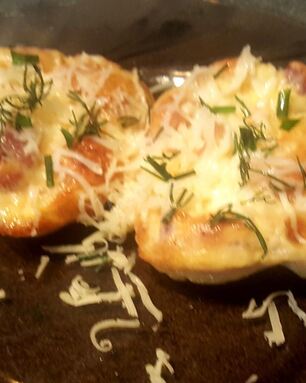 Омлет в духовке в формочках