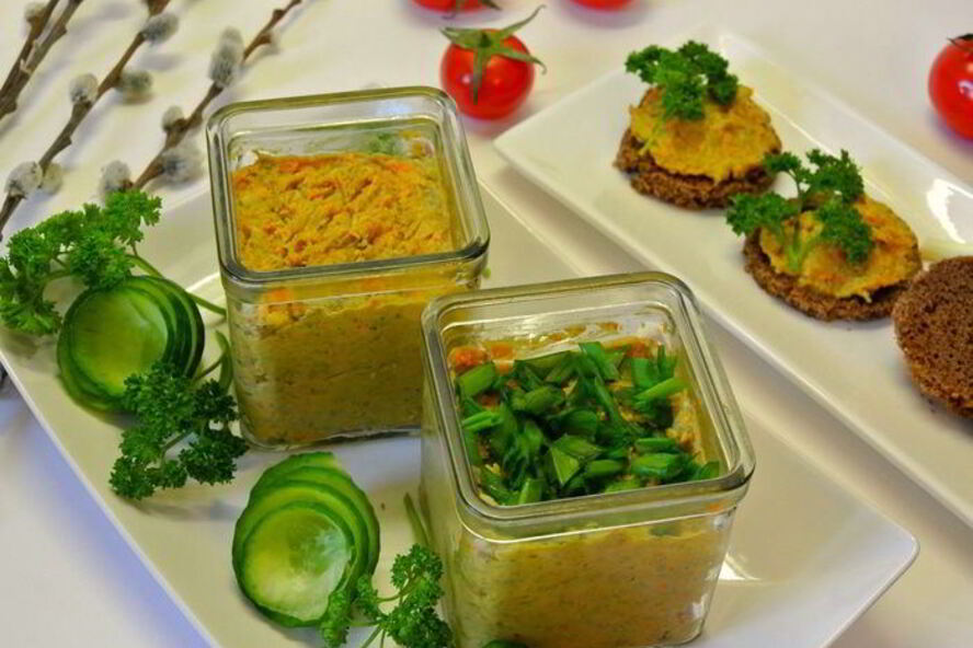 Рецепт чечевично-рисового паштет