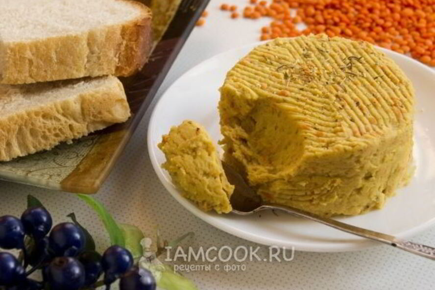Рецепт чечевичного паштета с морковью