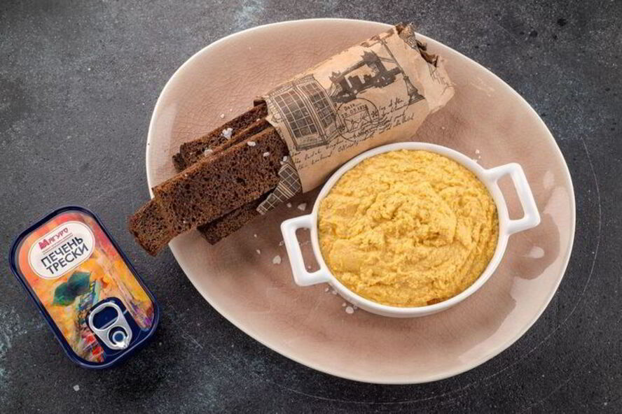 Рецепт нежного паштета из печени трески