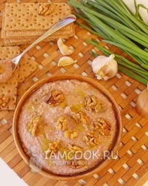 Паштет из фасоли с орехами
