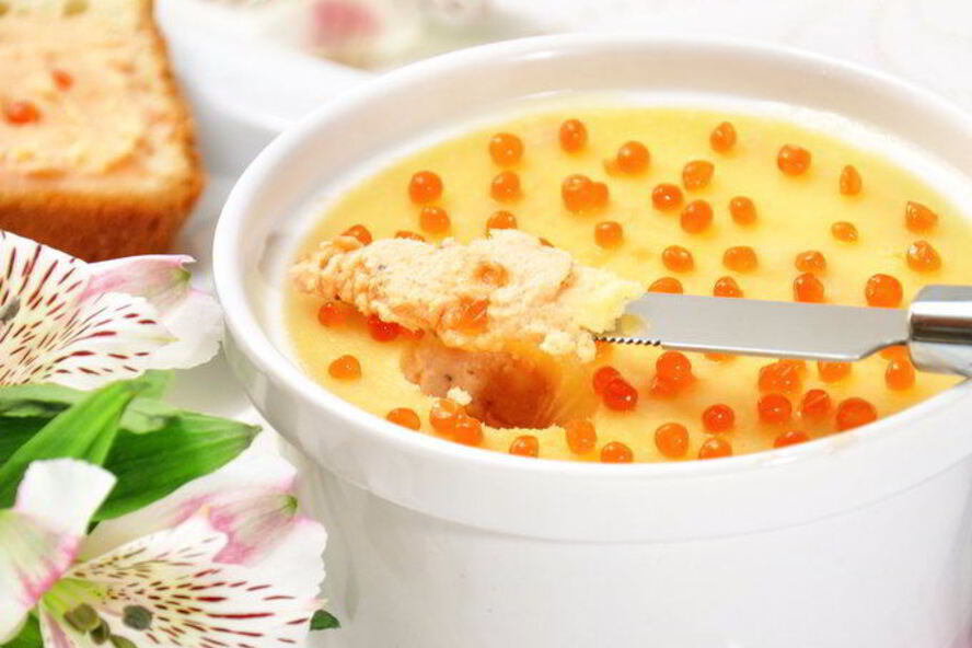 Рецепт паштета из форели с икрой праздничный