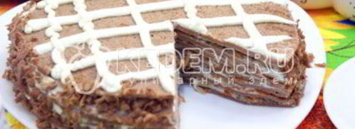 блинный торт с печенью. Шаг 18