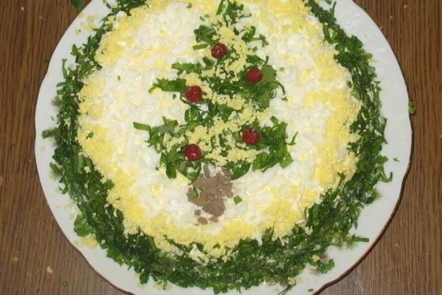 Рецепт новогоднего печеночного торта