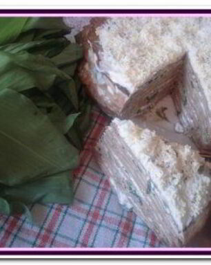 Печеночный торт и печеночные рулеты с черемшой