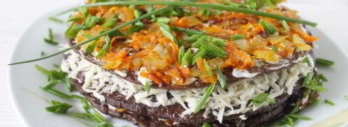 печеночный торт из свиной печени. Шаг 14