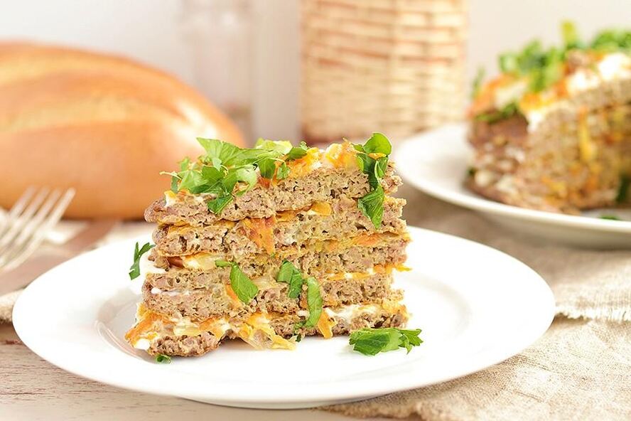 Рецепт печеночного торта с морковью