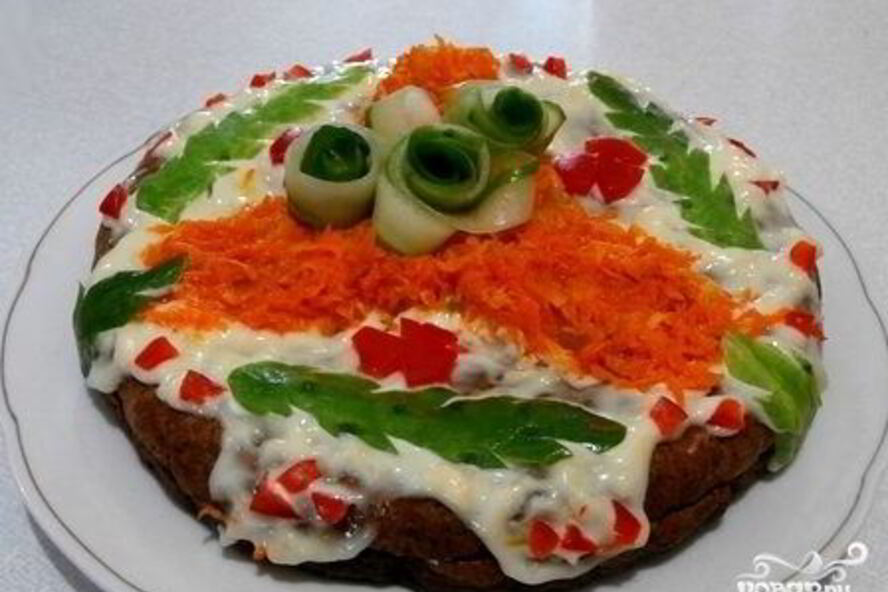 Рецепт печеночного торта в мультиварке