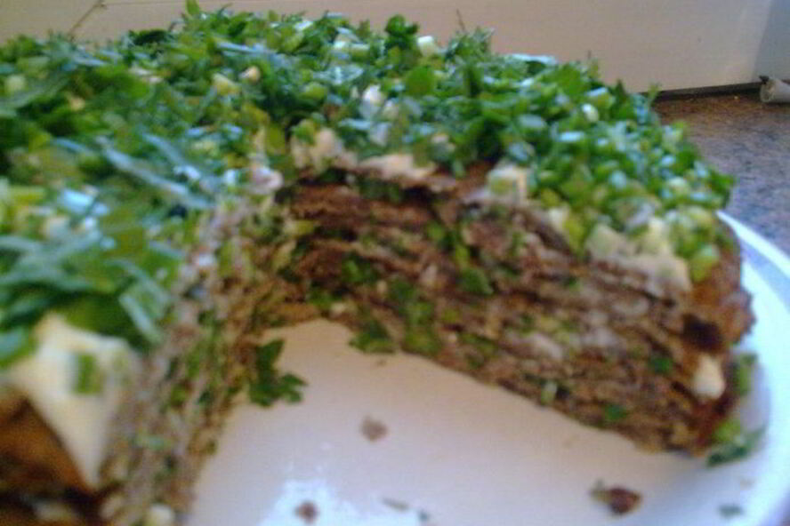 Рецепт печеночного тортика