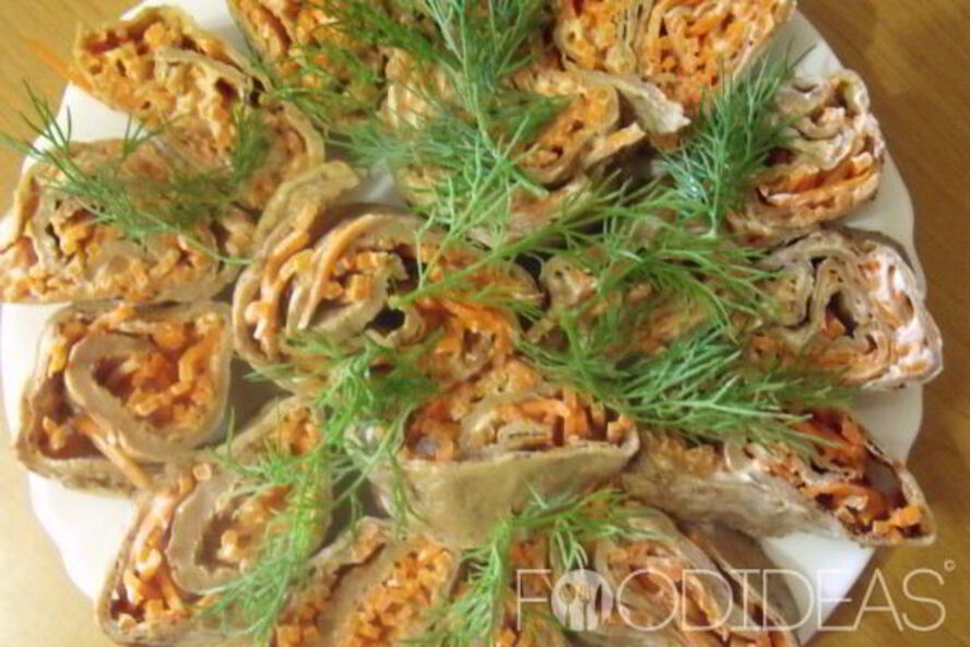 Рецепт печеночных рулетиков