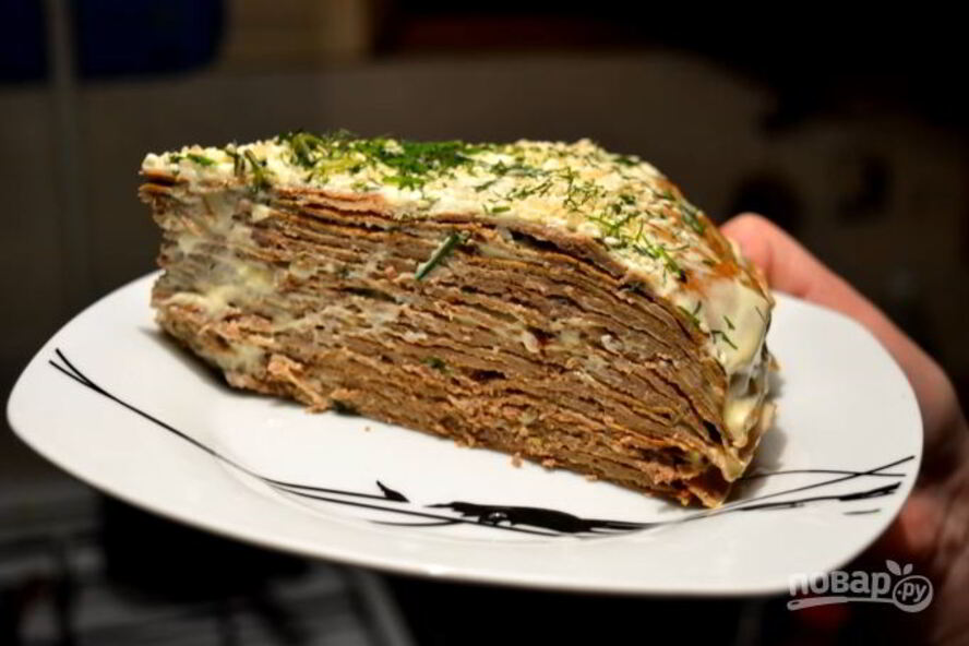 Рецепт простого печеночного торта