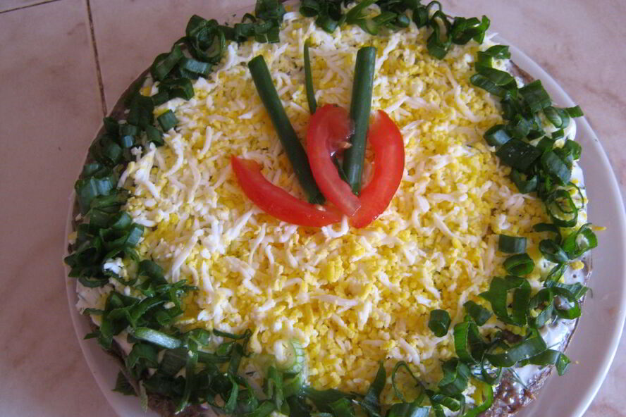 Рецепт торта из куриной печени летний