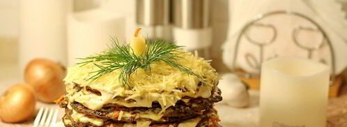 закусочный печеночный торт. Шаг 10