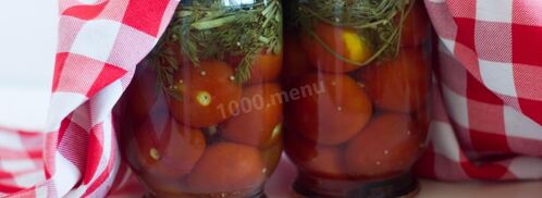 помидоры с морковной ботвой на литровую банку. Шаг 6