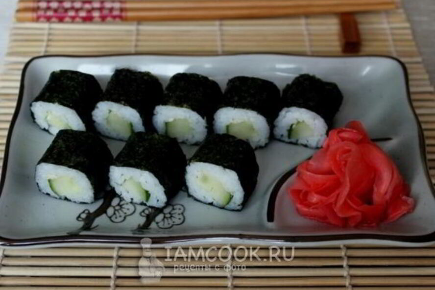 Рецепт ролла каппа маки с огурцом