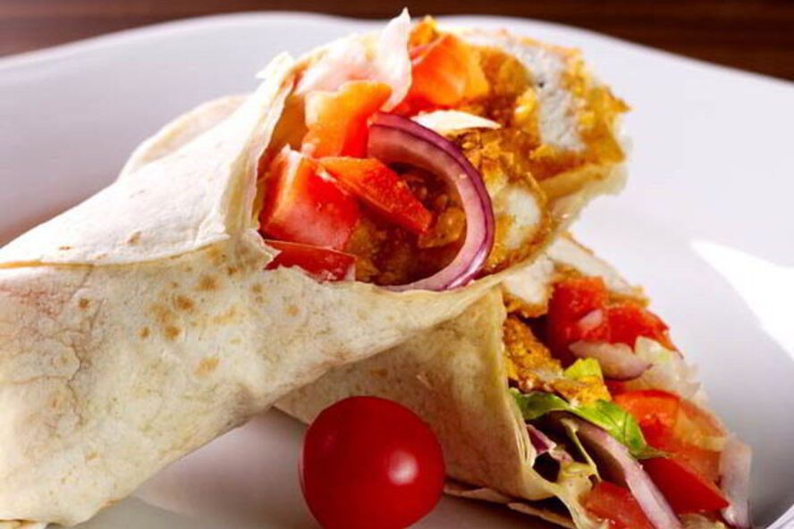 Рецепт роллов из лаваша с курицей, болгарским перцем и луком