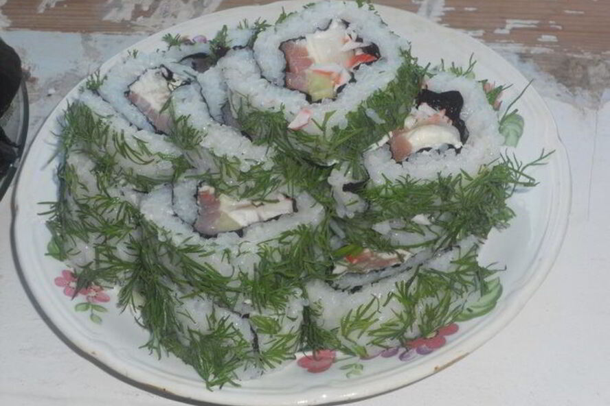 Рецепт роллов калифорния