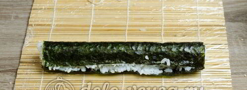 роллы с огурцом каппа маки. Шаг 6