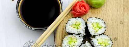 роллы с огурцом каппа маки. Шаг 10