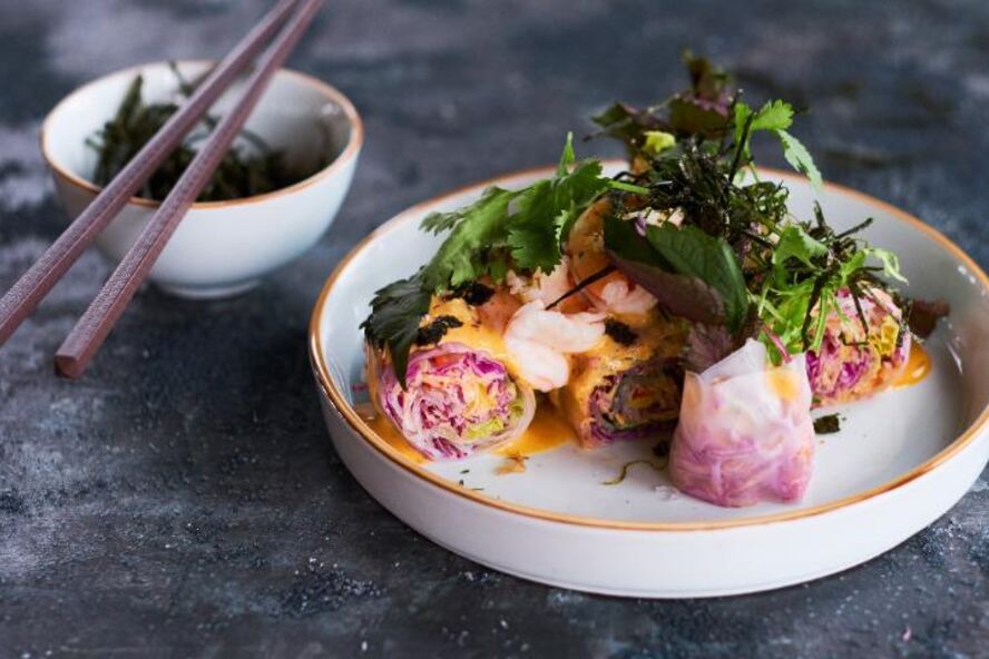 Рецепт спринга-ролла с креветками