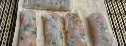 спринг роллы с курицей. Шаг 16