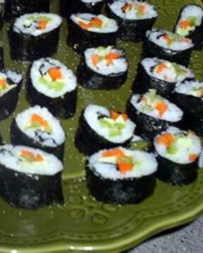 Вегетарианские суши роллы с тофу