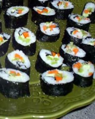 Вегетарианские суши роллы с тофу