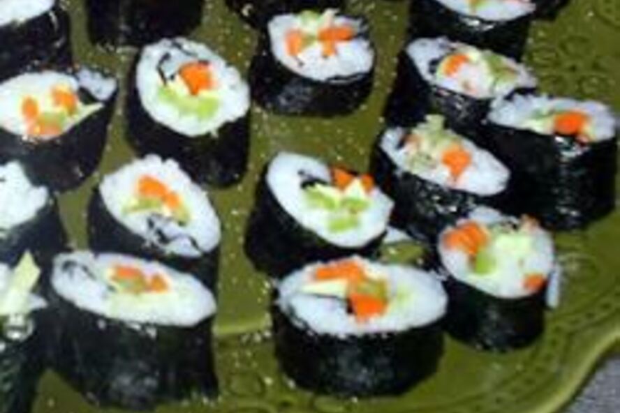 Рецепт вегетарианских суш роллы с тофу