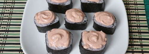 запеченные роллы с крабовыми палочками. Шаг 15