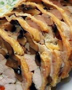 Куриный рулет с черносливом
